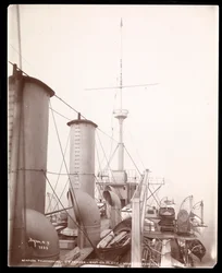 Wireless Telegraphing: 150 fot masten som Marconis trådløse signal ble sendt fra til Boston, Massachusetts, 1899-1900 (sølv gelatintrykk)